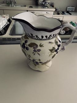 Tracy Porter hand painted Pitcher