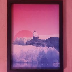 Pink And Blue Modern Piece