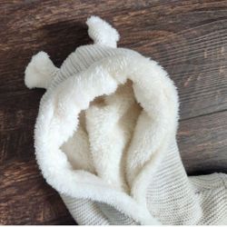 NEW NWT 18 Month Unisex Boy's Girl's Carter Fur Lined Sweater Fur Bear Ears