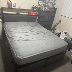 Queen Bed frame & Mattress 