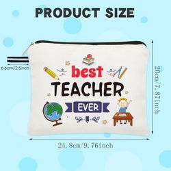 Teacher Appreciation Gifts, Teacher Supplies for Classroom Best Teacher Gift Small Gift Bags Makeup Bag Teacher Bag for Teacher, Graduation, Teacher G