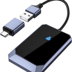 Android Auto Wireless Adapter for Factory Wired Android Auto - Instant Connection, Converts Wired to Wireless, Compatible with Android 10+