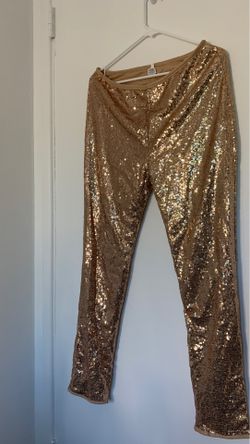 XL rose gold pants
