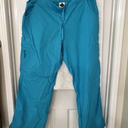 Peaches, large scrub pants