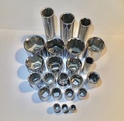Lot of 22x Random Vintage Craftsman Sockets USA