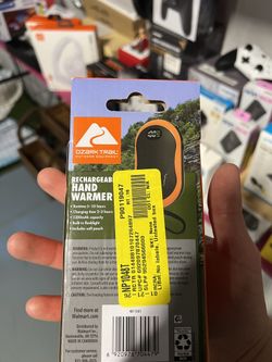 Ozark Trail 5200mAh Orange Rechargeable Portable 3 Temp Hand Warmer for Camping