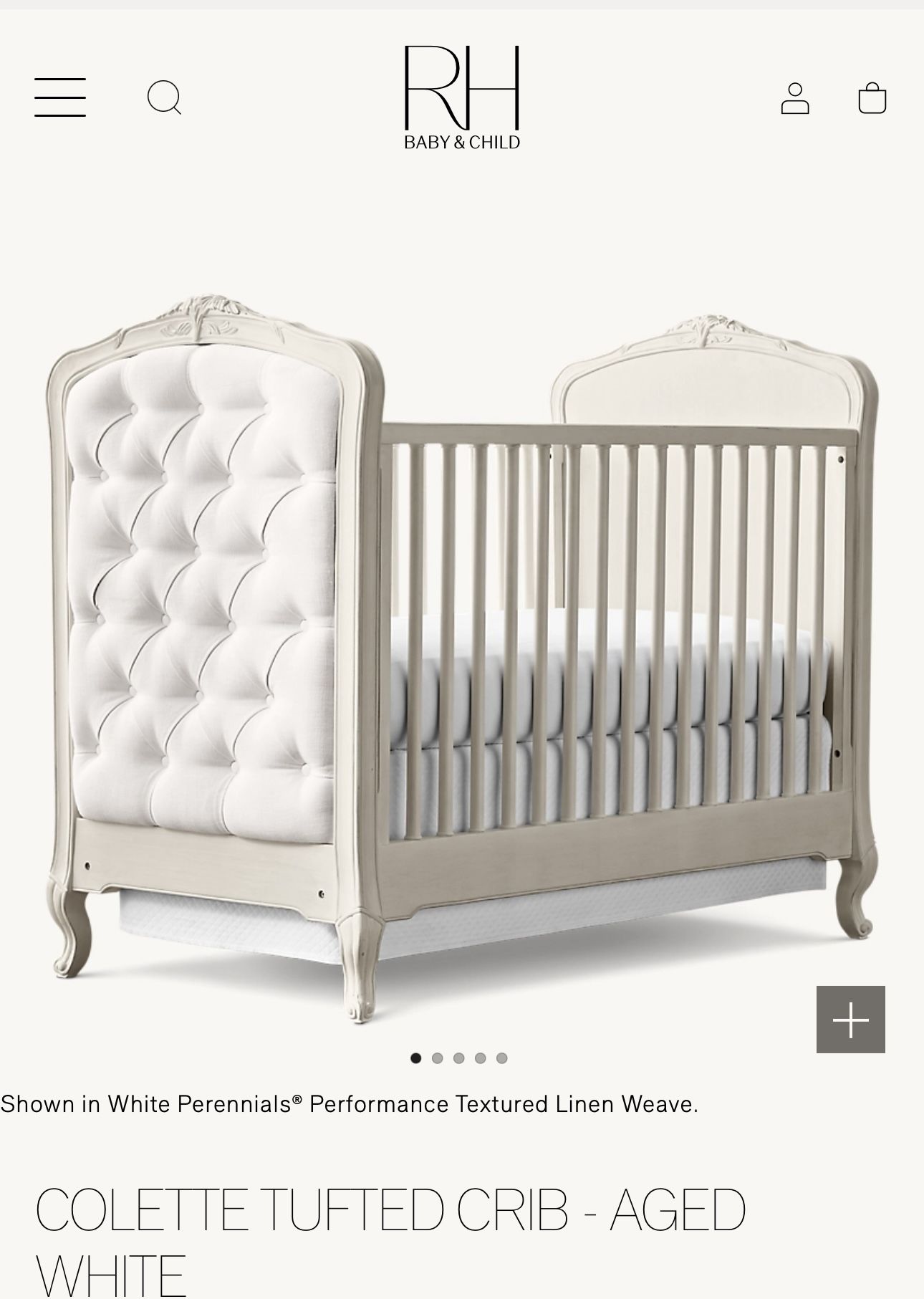 Restoration Hardward Collette Crib