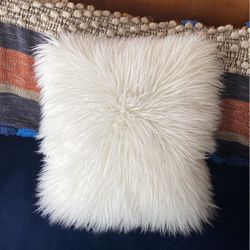 Faux Fur Throw Pillow