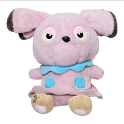 Pokemon Detective Pikachu Snubbull Plush Toy Pink 7" Stuffed Animal Collectible