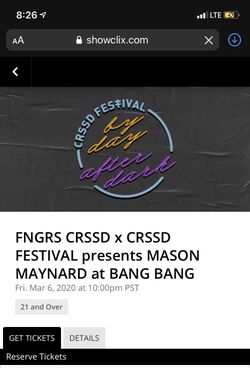FNGRS CRSSD presents MASON MAYNARD