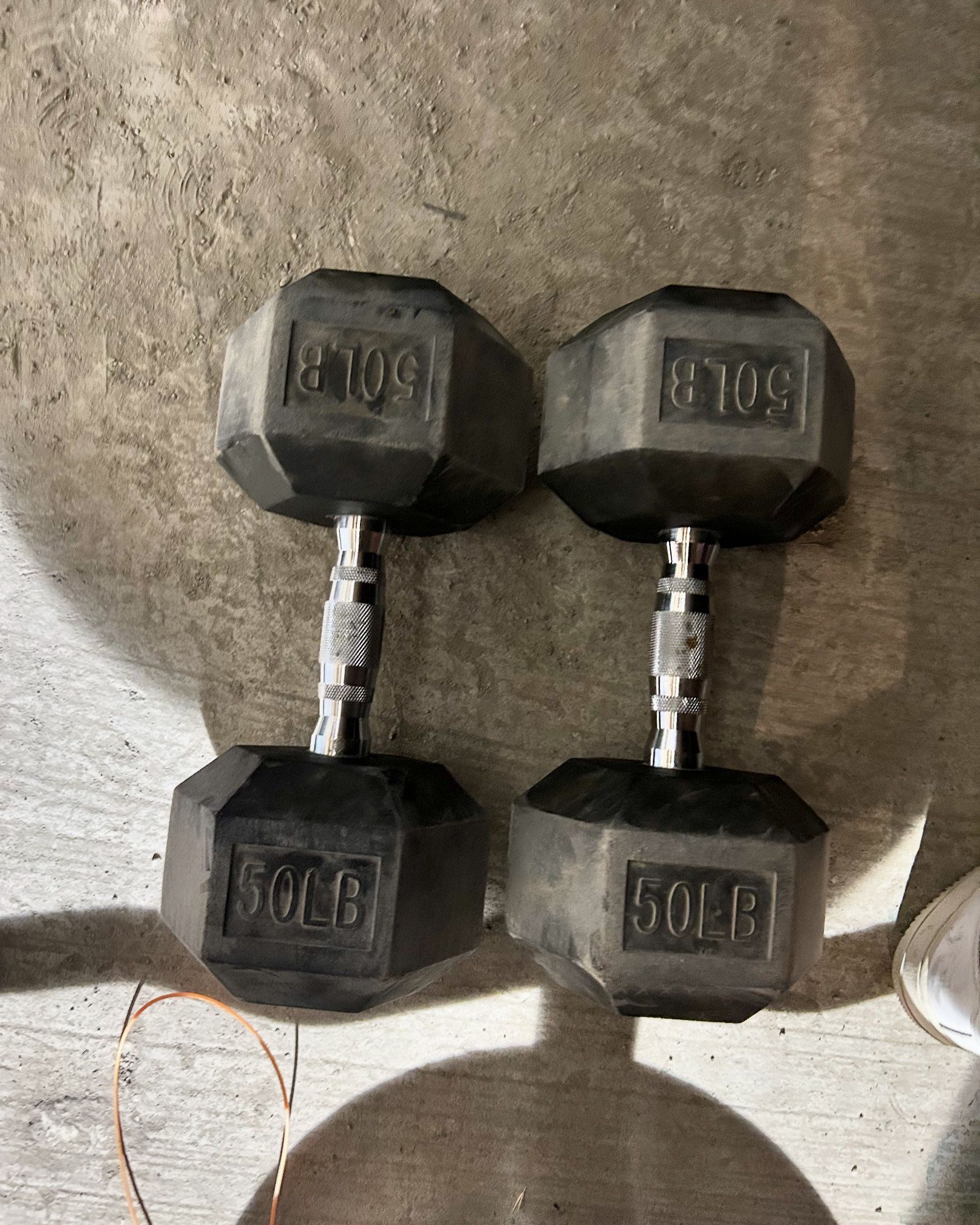 Set Of 50 Pound Dumbbells