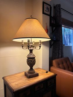 Candelabra Style Table Lamp with Shade