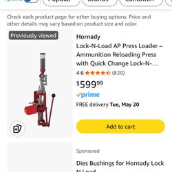 Hornady Lock N Load Ap Reloading Press