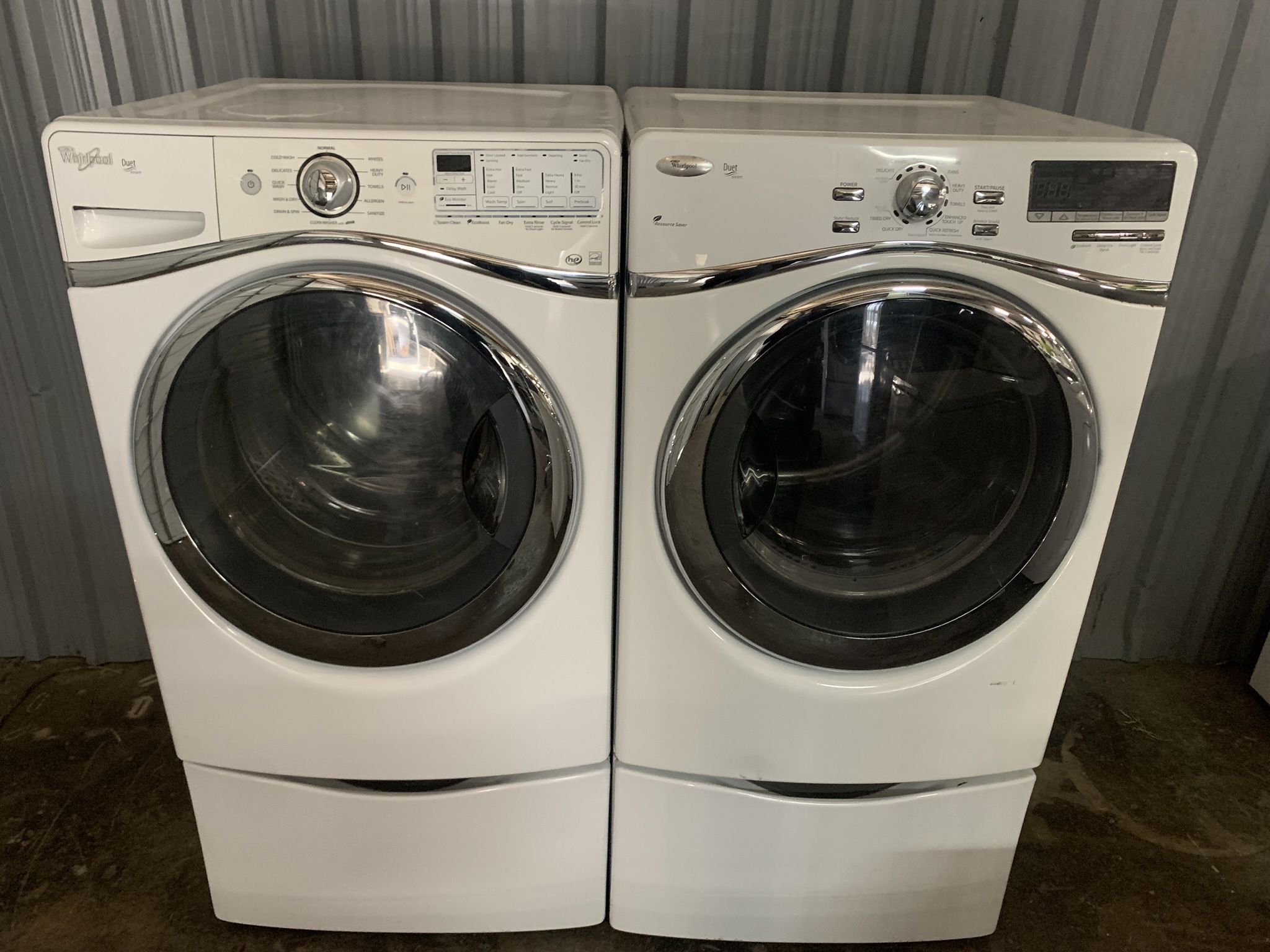 Whirlpool Duet Steam 4.3 Cubic Capacity Front Load Washer/Electric ...