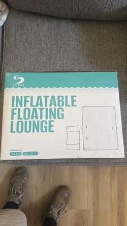 Inflatable Floating Lounge 114” x 90” Large Pool/Lake Float