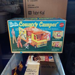 Older Barbie Camper In Box With Barbie 
