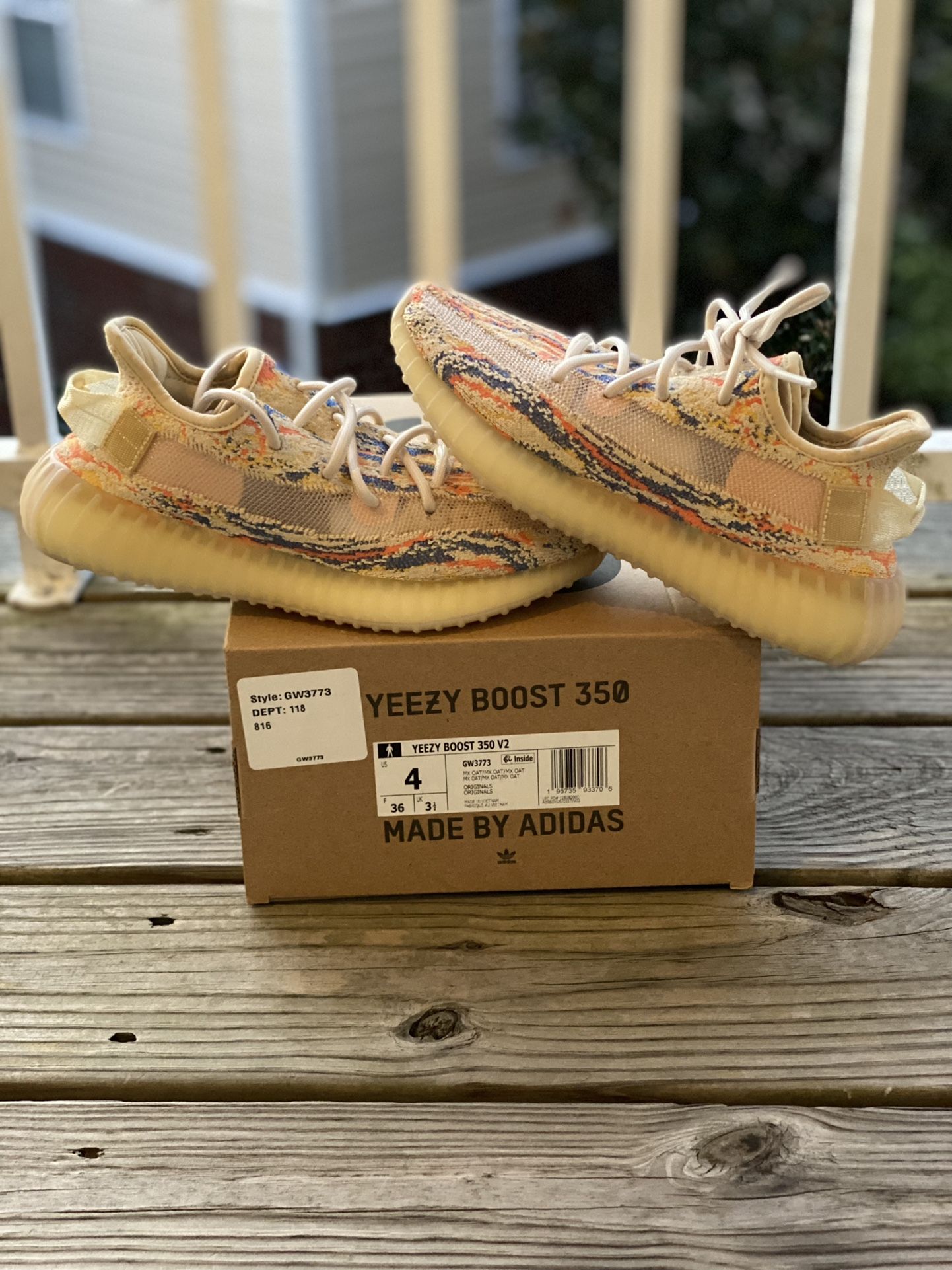 BRAND NEW ADIDAS YEEZY 350 V2 “MX OAT” FOR SALE!!! GS SIZE $260