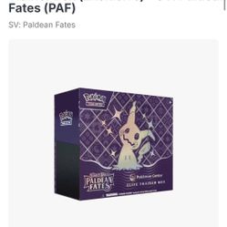 Paldean Fates Pokemon Center elite trainer box
