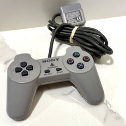 Sony PlayStation PS1 Original Controller SCPH-1080 Gray OEM Tested Working