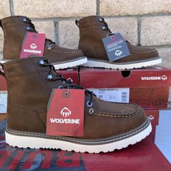 WOLVERINE SOFT TOE BOOTS SIZE 10 10.5 And 12