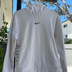 Nike White Workout Hoodie
