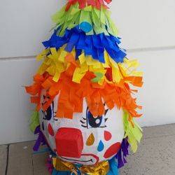 Clown Head Piñata For Birthday Parties