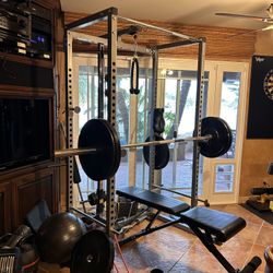 Cable Machine & Squat Rack Combo