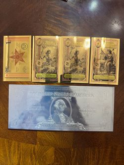 Goldback Notes and Silver Dollar Bill Set