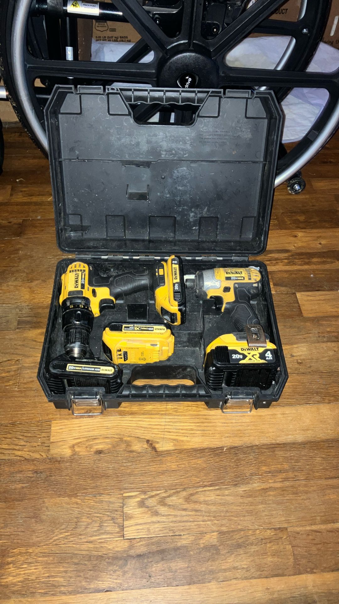 Full Dewalt Drill And Impact 