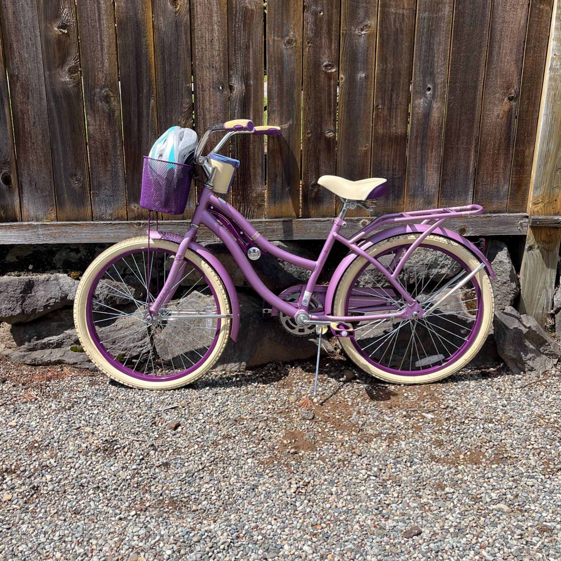 Purple Huffy Cruiser Bike