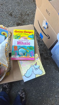 Baby books and foam alphabet puzzles