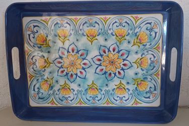 Melamine Serving Tray by Hobby Lobby 18" Long. BPA Safe. Made In China.