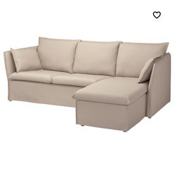Linen IKEA Sofa Sectional With Storage