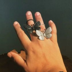 Kinetic Wing Butterfly Adjustable Ring 