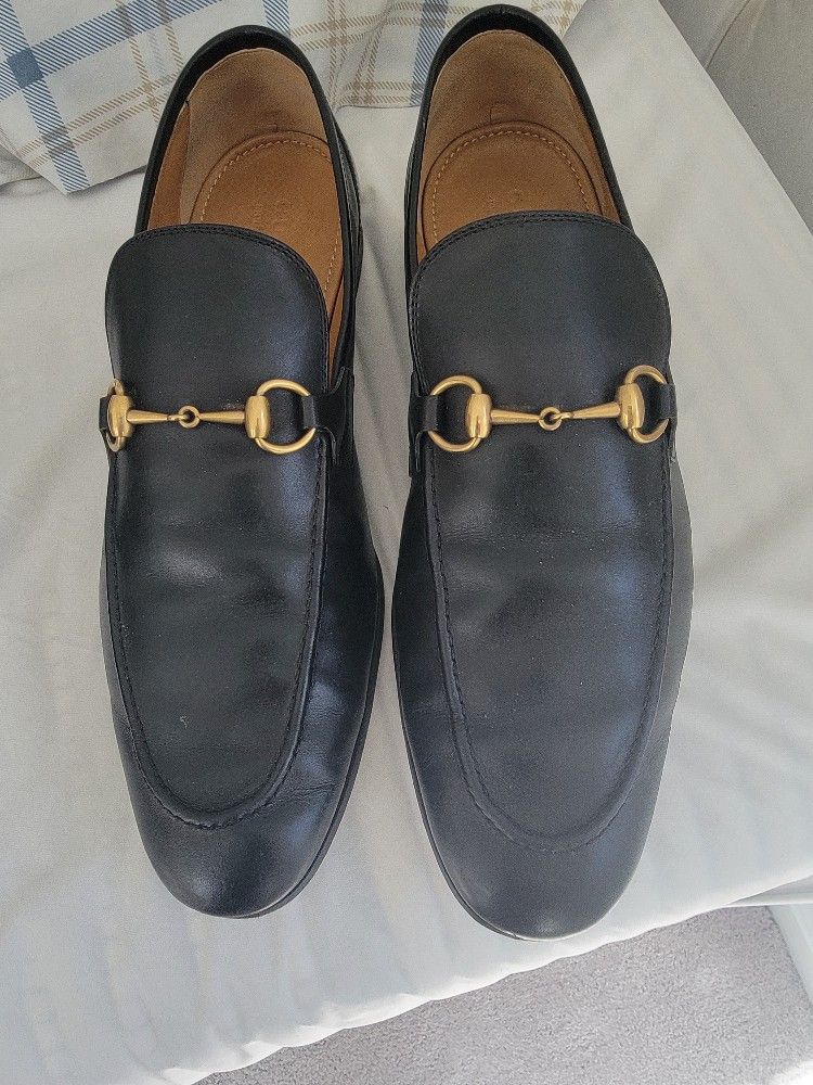 Wow!!!!! GUCCI Men's Leather Jordaan Loafer US size 12 with box. Authenticity Guaranteed 
