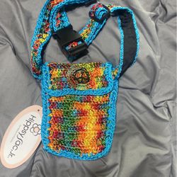 Multicolored Peace Hippsy Sac Jr Purse