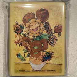 Sunflora Van Gogh Card Sleeves *SEALED* Scarlet Violet Pokemon TCG Shields 65 Sleeves Vincent Museum