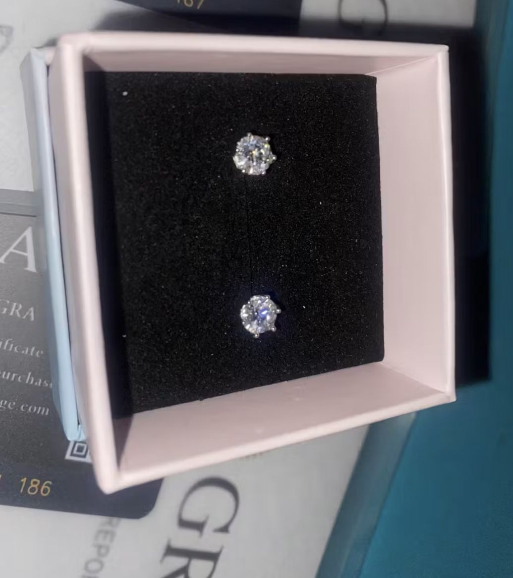 0.5 ct Moissanite Earrings 