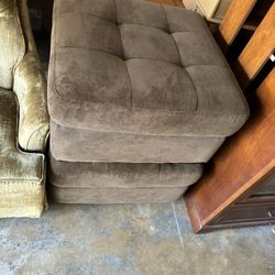 Brown Ottomans