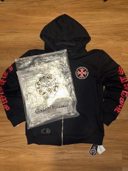 Chrome hearts multi color zip up- small