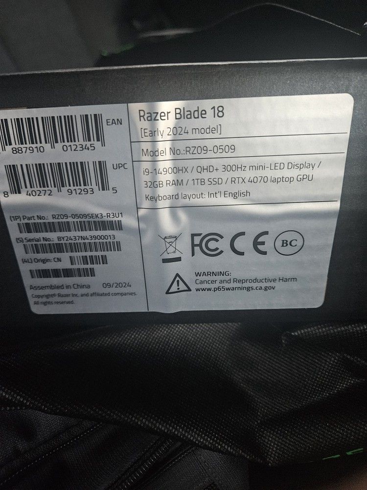 Razer Blade 18 Gaming Laptop