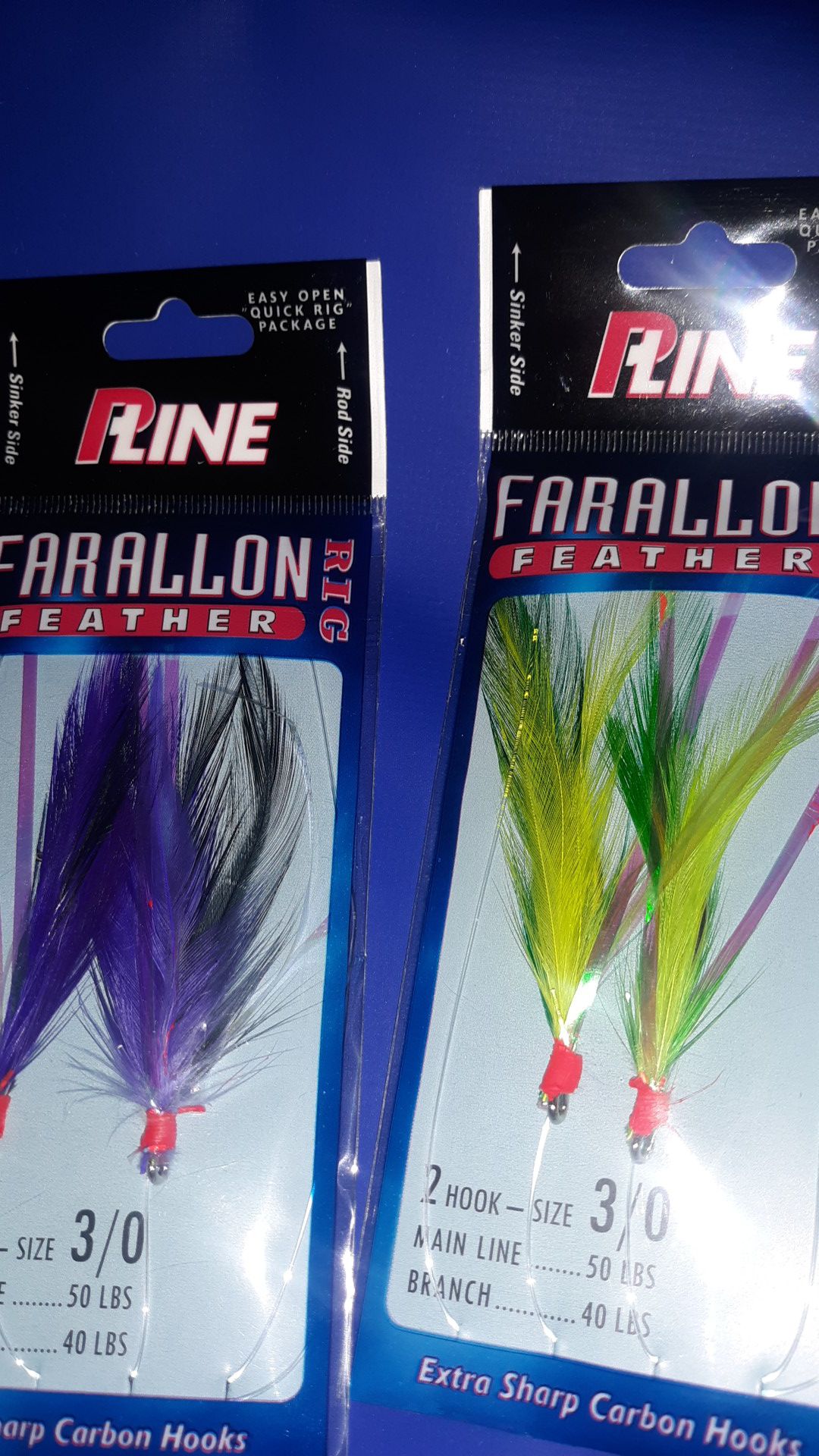 PLine feathers for fishing 2 hook size 3/0