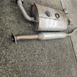 Subaru BRZ 2014 Stock Exhaust Muffler & Mid-pipe
