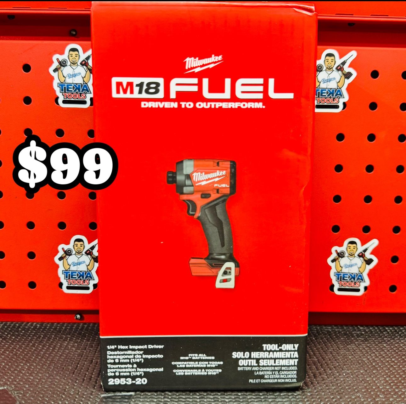 Milwaukee M18 FUEL 18V Lithium-Ion Brushless Cordless 1/4 in. Hex Impact Driver (Tool-Only)