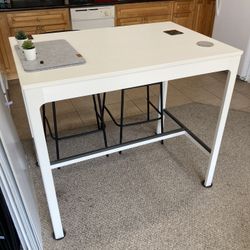 IKEA Bar Height Table With 2 Chairs