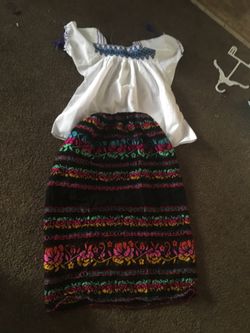 white shirt and skirt