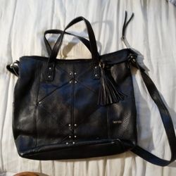 Kensie Faux Leather Black Crossbody Purse

