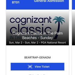Cognizant Classic Sunday Bear Trap Ticket