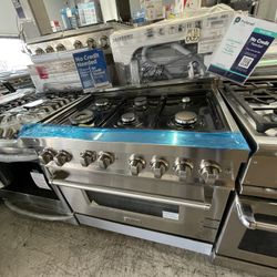 Zline 36” Gas Freestanding Range In Stainless Steel New Open Box