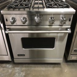 Viking 30”Wide All Gas Range Stove Stainless Steel 